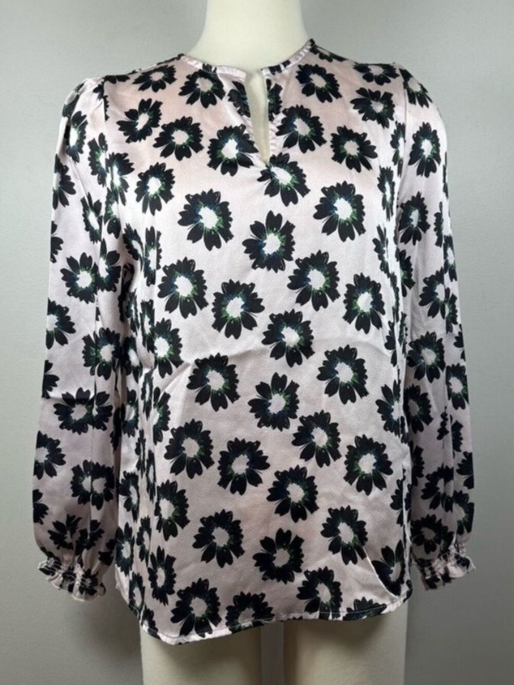 Ted Baker Long Sleeve Floral Relaxed Blouse Medium